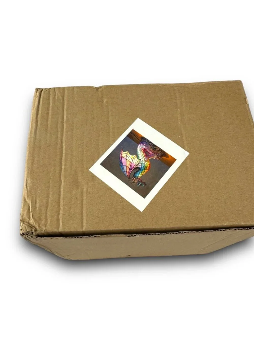 Hand-Painted Multicolor Dragon Lamp Figurine - 10